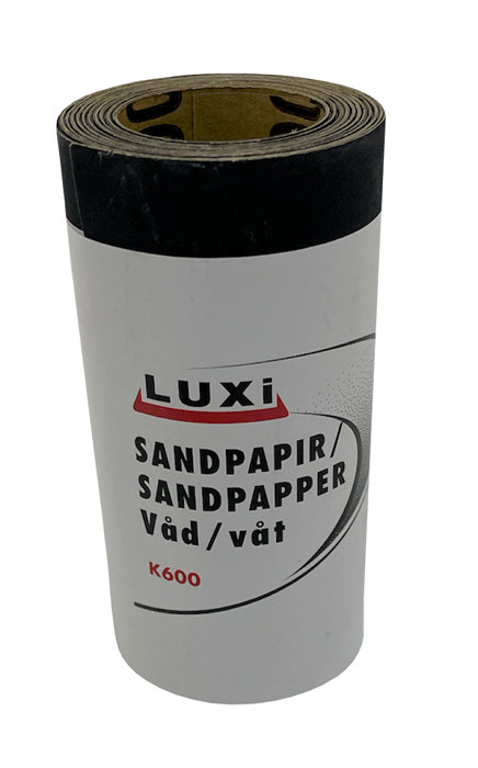Våtslipepapir korn 600, 93 mm x 5 meter - Luxi
